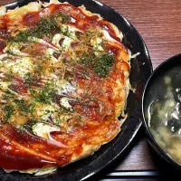 サバ缶と新玉ねぎのお好み焼き|バンビさん