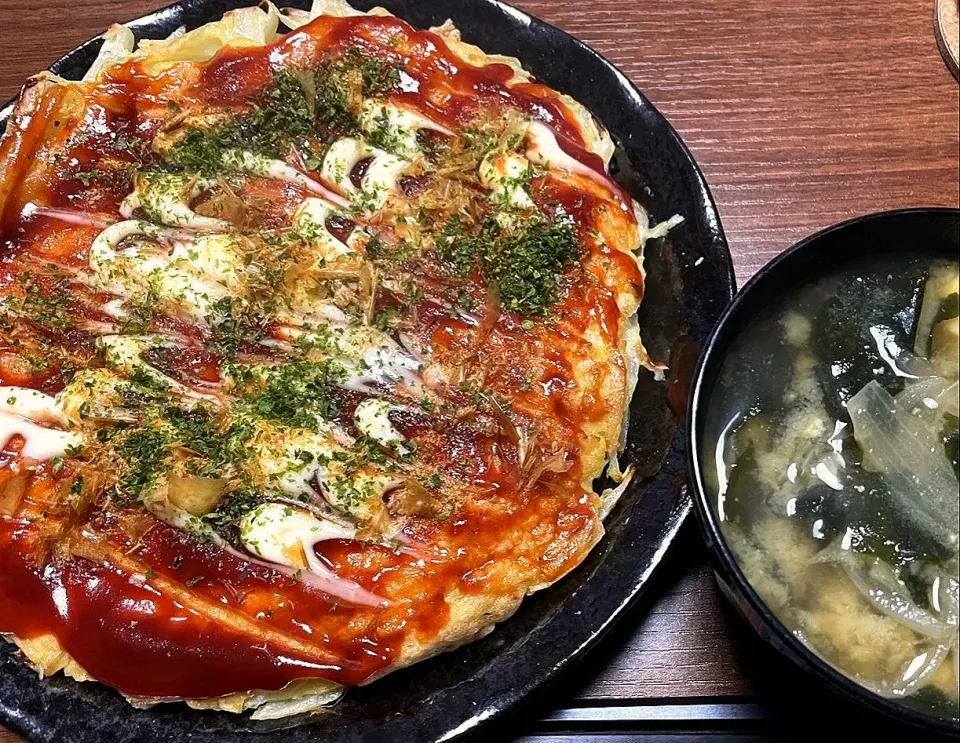 サバ缶と新玉ねぎのお好み焼き|バンビさん