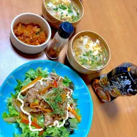 「ど・みそ監修濃厚みそ」とお好み焼きソースで豚バラと野菜を炒めて丼に꒰ ♡´∀`♡ ꒱|さくたえさん