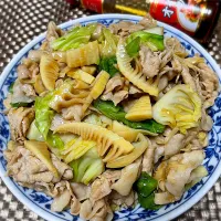 筍と豚しゃぶ肉でオイスター炒め|ちゃっぴ〜さん