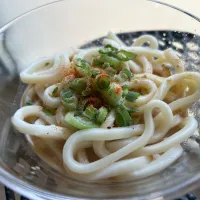 お昼に冷やし担々うどんを作りました!