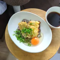 釜玉天ぷら蕎麦| mi_neneco♪さん
