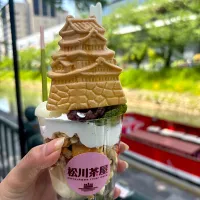 富山城抹茶パフェ🏯