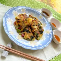 野菜🥦🫛ガレット筍入り