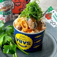 Yummy!コリアンホット de サバ缶と新玉ねぎのコリマヨサラダ| まなまな♡さん