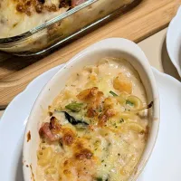 cocco+さんのお料理〜新じゃがとベーコンのグラタン|f.1125beさん