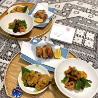 鯖竜田揚げ、野菜揚げ浸し|papinさん