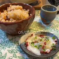 たこ飯&たこ刺身🐙|友さん
