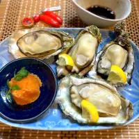 蒸した牡蠣|なか★やまさん