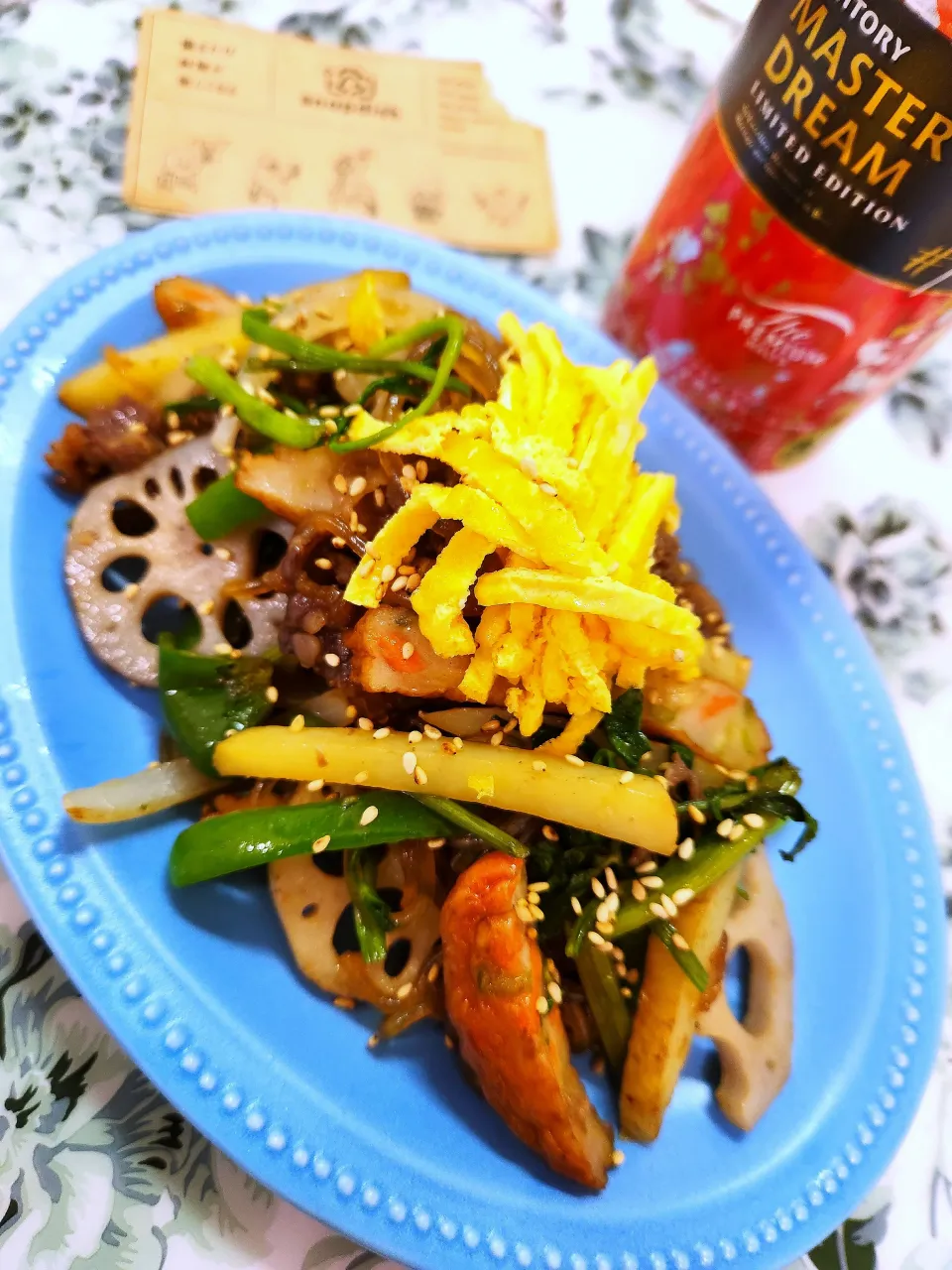 @きなこさんの料理 🔷あるもんで素麺チャプチェ20230204🔷→→🔷季節の具だくさん🇰🇷チャプチェ🔷|@きなこさん