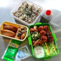 R7.5/6  𝚃𝚞𝚎.  ·͜·♡ざる蕎麦&つくね弁当👨🏻‍🍳|hamakoさん