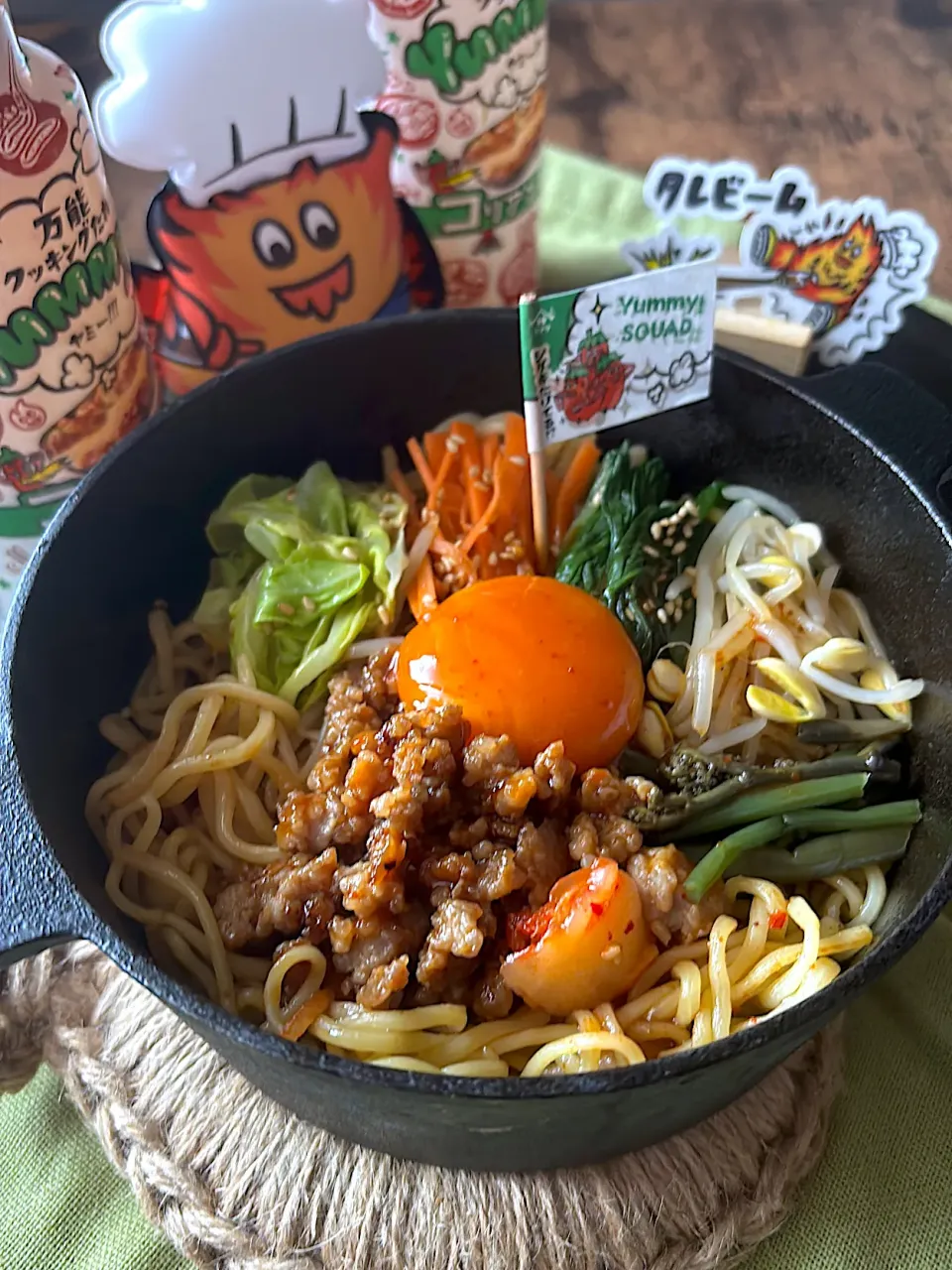 Yummy!焼きそば石焼きビビンバ|とんちんさん