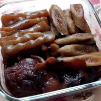 干し椎茸の煮物|きつねさん