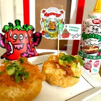 Yummy!つきピリ辛チーズおにぎり|こずりんさん