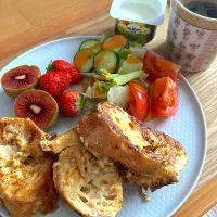フレンチトースト🥖で朝ごはん|mokoさん