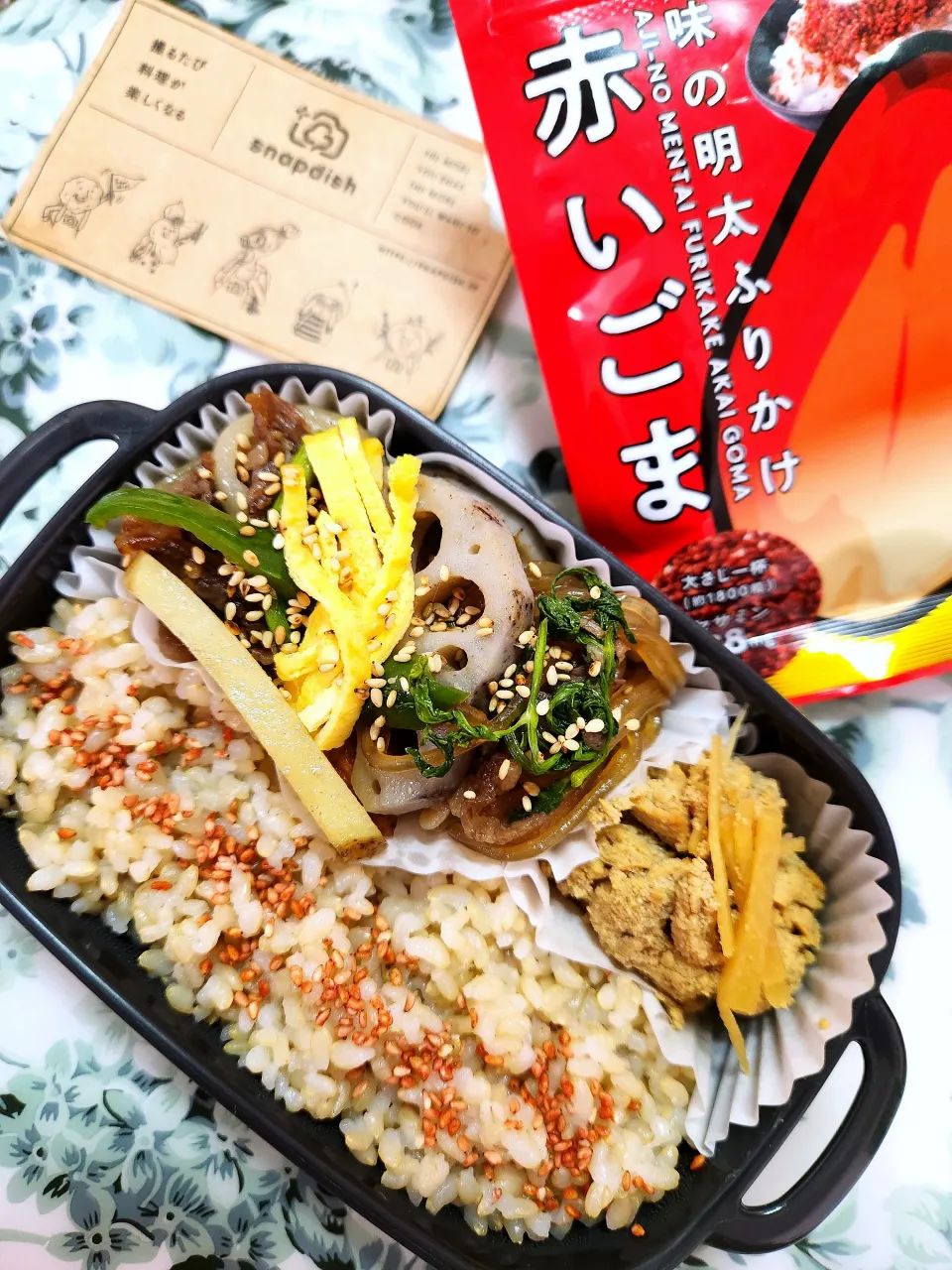 @きなこさんの料理 @きなこさんの料理 🔷真鱈子煮付け🔷→→🔷鰤卵いり玄米弁当🍱🔷|@きなこさん