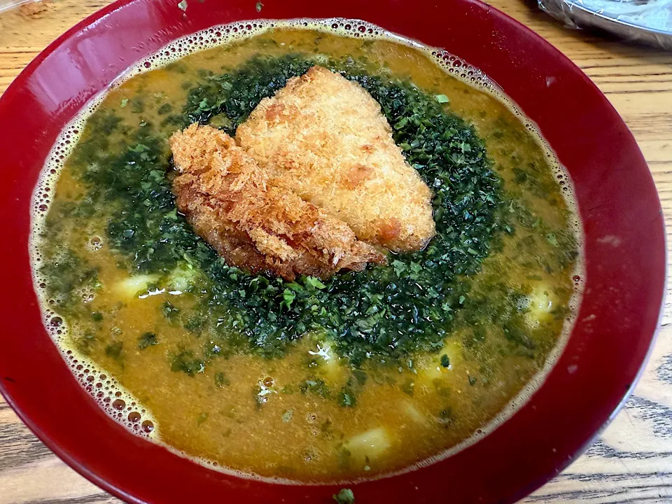 うちのアオサ香るカレーうどん|さくたろうさん