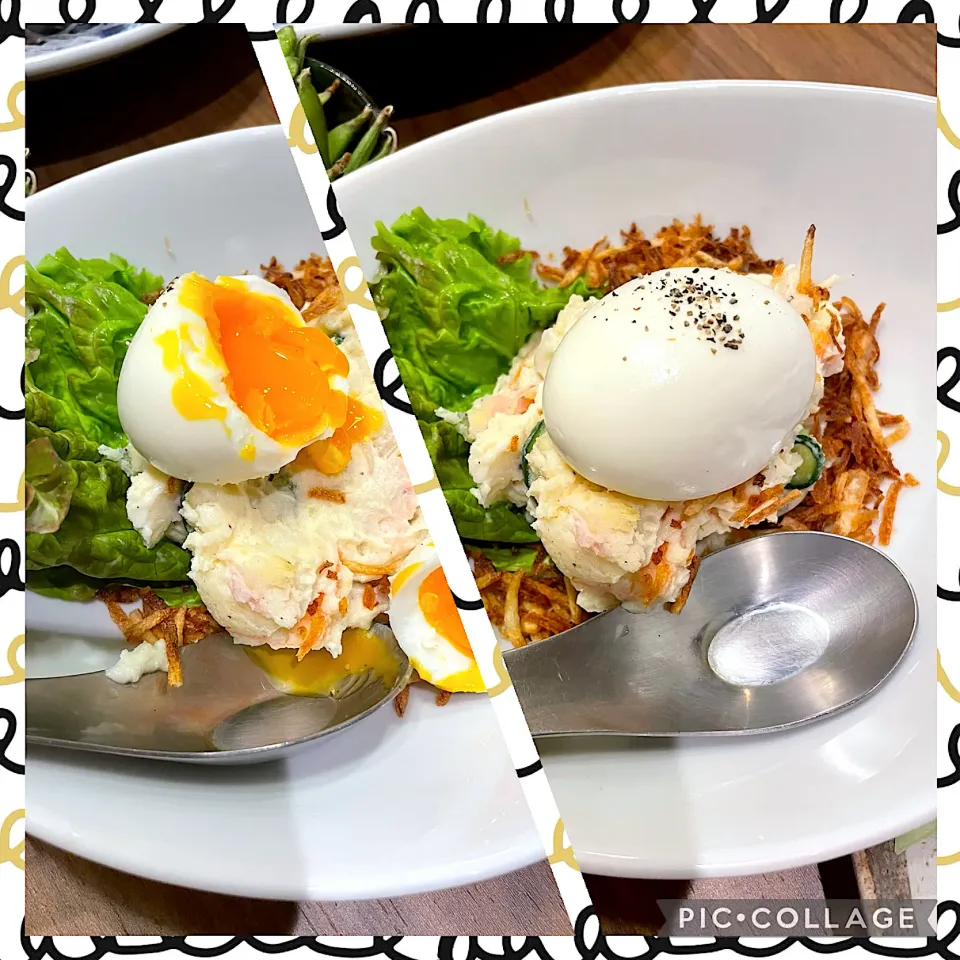 半熟卵ポテサラ(千鳥)|Miyukiさん