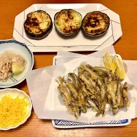 きびなご天ぷら&丸茄子焼き| マイさん