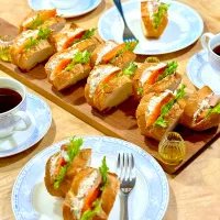 クリームチーズ&サーモン・サンド| 1480_kojiさん