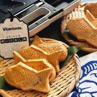 ビタントニオ使いたおし隊ワッフル＆ホットサンドベーカー/ポワゾンプレートで豆乳生地のたい焼き