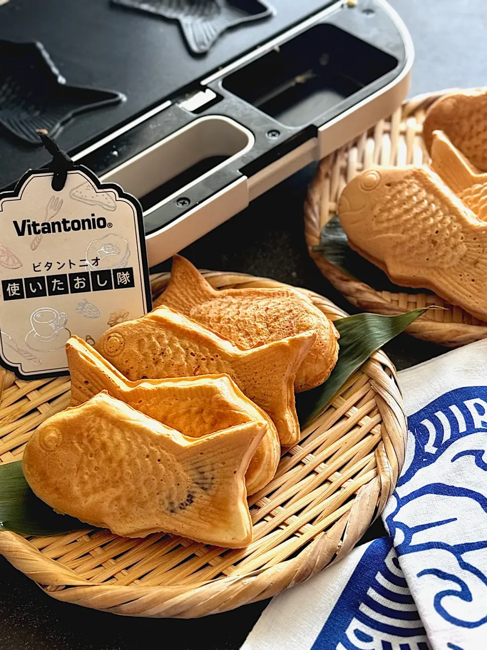 ビタントニオ使いたおし隊ワッフル＆ホットサンドベーカー/ポワゾンプレートで豆乳生地のたい焼き|chiaki3（平川ちあき）さん