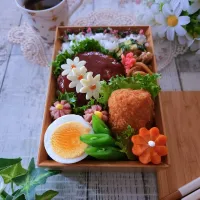 ハンバーグ弁当|sugar beansさん