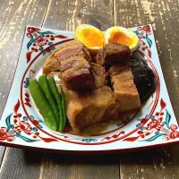 豚の酒粕角煮