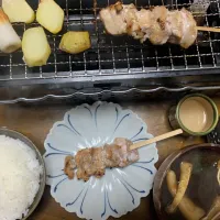 夕食　焼き鳥定食|ATさん