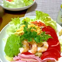 今年初の冷やし中華👏|ふみぃさん