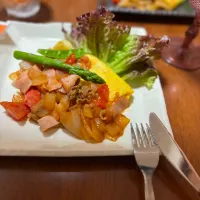 吉野家の冷凍牛丼でハッシュドビーフ風オムレツ| naho_nonaさん