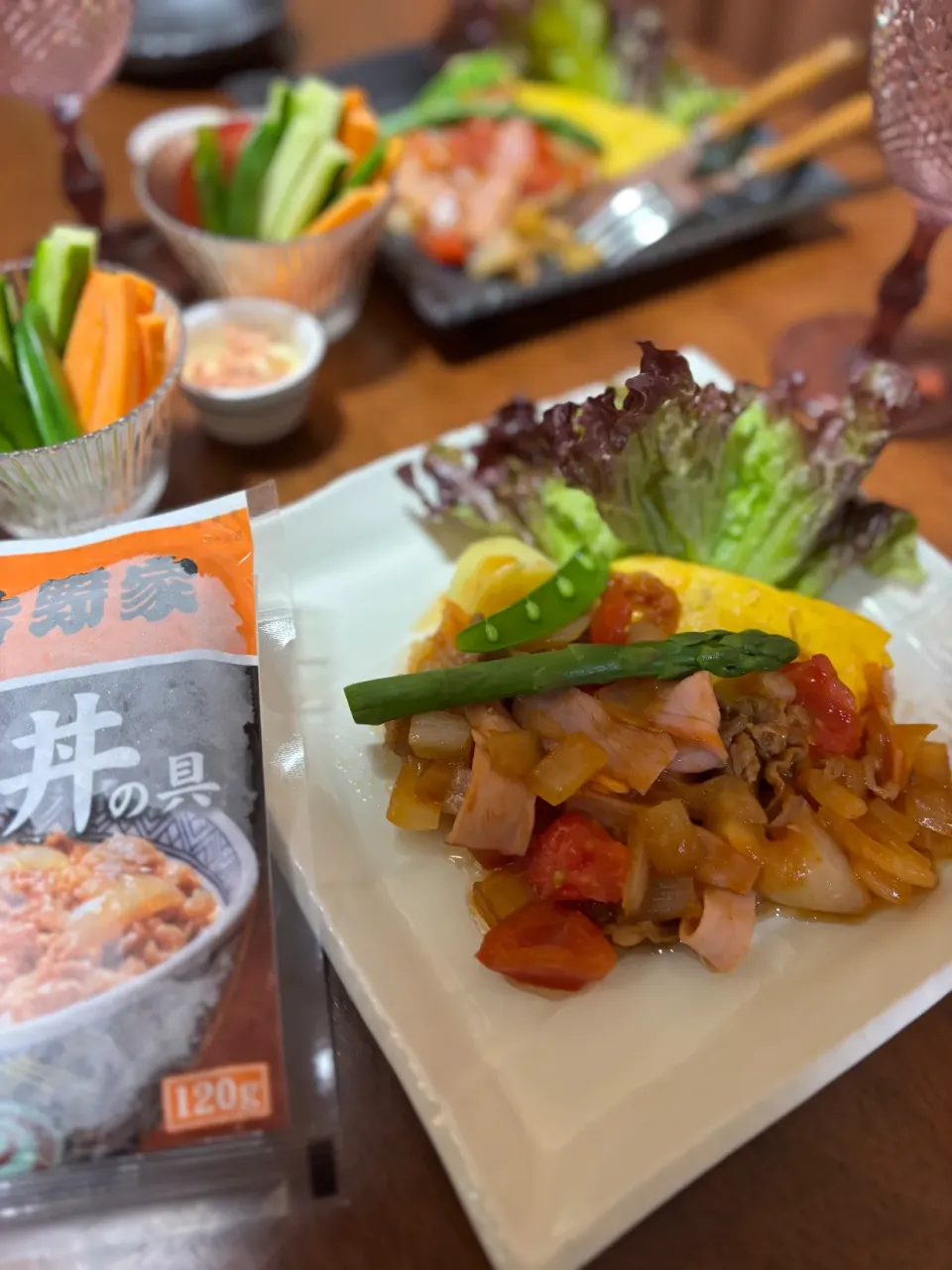 naho_nonaさんの料理 吉野家の冷凍牛丼でハッシュドビーフ風オムレツ|naho_nonaさん