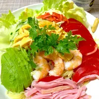 今年初冷やし中華👏|ふみぃさん