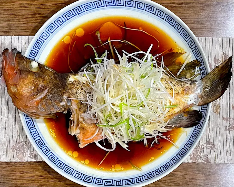 アコウで清蒸魚|かおるさん