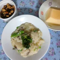 絶対色々入れたがる🤣😂おじやでランチ(*｀艸´)
