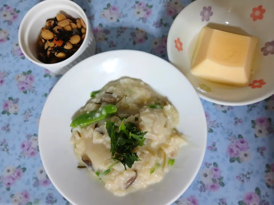 絶対色々入れたがる🤣😂おじやでランチ(*｀艸´)|ぽんすけさん
