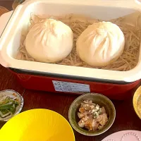 晩ごはん♯肉まん♯豚まん♯中華街|小松菜さん