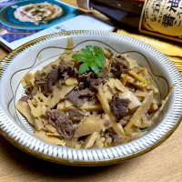 竹の子と牛肉のしぐれ煮