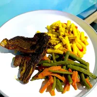 Macaroni, Beef Braai with veggies boiled in clove water ☺️🤭|Cooking Chronicles with Brieさん