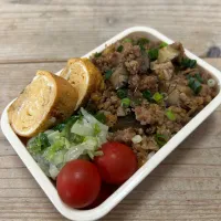ナスの肉味噌炒め弁当| junさん