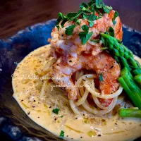 海老カレークリームのスパゲッティ🍝