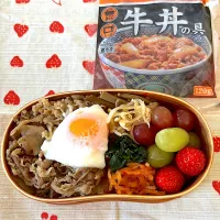 吉野家の牛丼弁当♪|にこりこぷりんさん