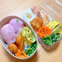 夫と次女のお弁当🍱🍙|シズソラさん