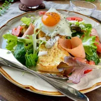 スイーツポテトさんの料理 リーフミックスdeサラダフレンチトースト