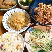 ＊さつまいもごはん♪いろいろ副菜でリセットごはん。＊|ultramarineさん