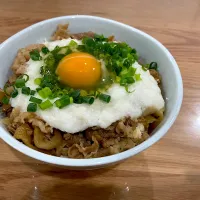 とろろ卵葱牛丼|みよさん