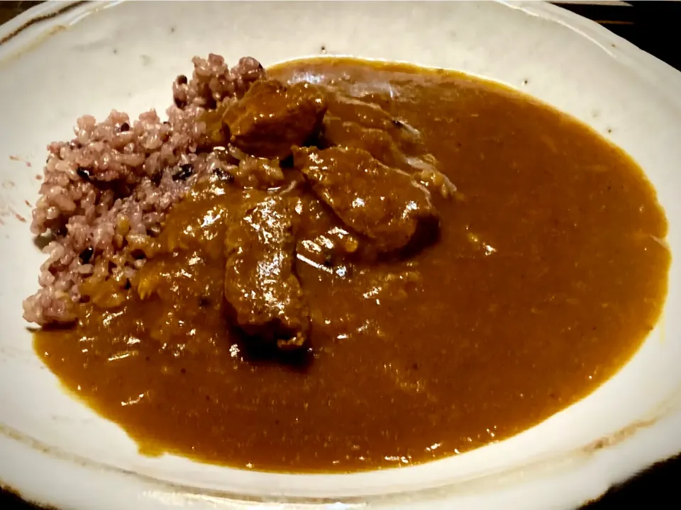 黒米•玄米で「ビーフカレー」|mottoさん
