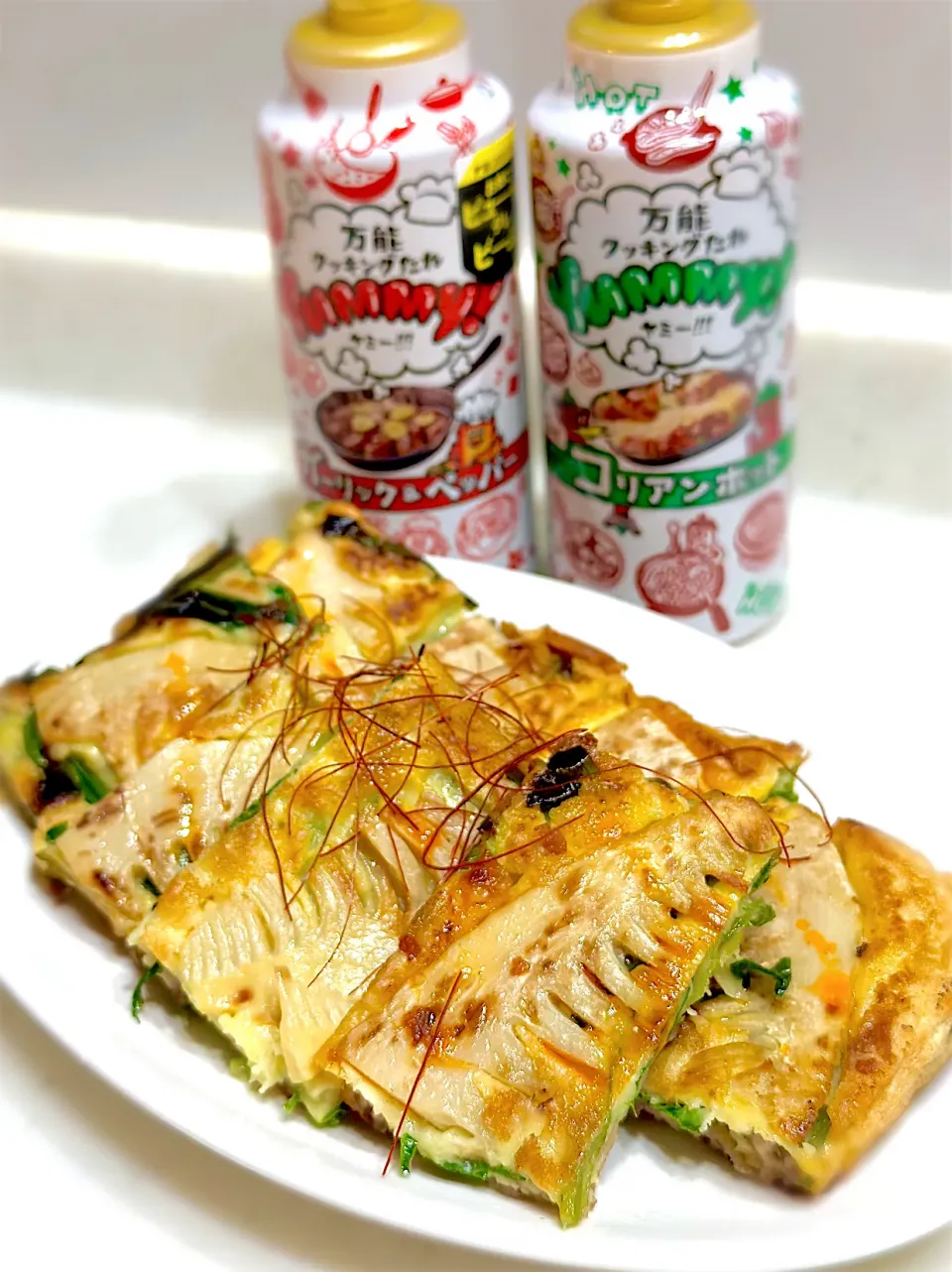 Yummyソースで筍たっぷりチヂミ🍻|ひろりんさん