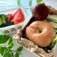 ＊0020.ベーグルサンド🥯娘ちゃんの高校生弁当🍱＊|＊抹茶＊さん