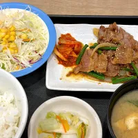 ■プルコギ定食クーポン割引（ライス並）にクーポンでお新香|マハロ菊池さん
